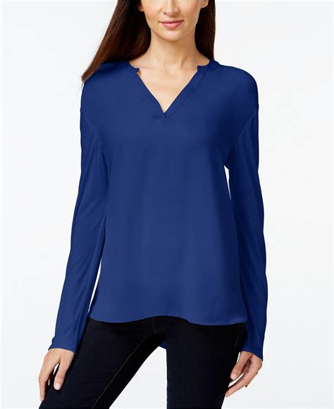 macys long sleeve tops|macy's long sleeve blouses.